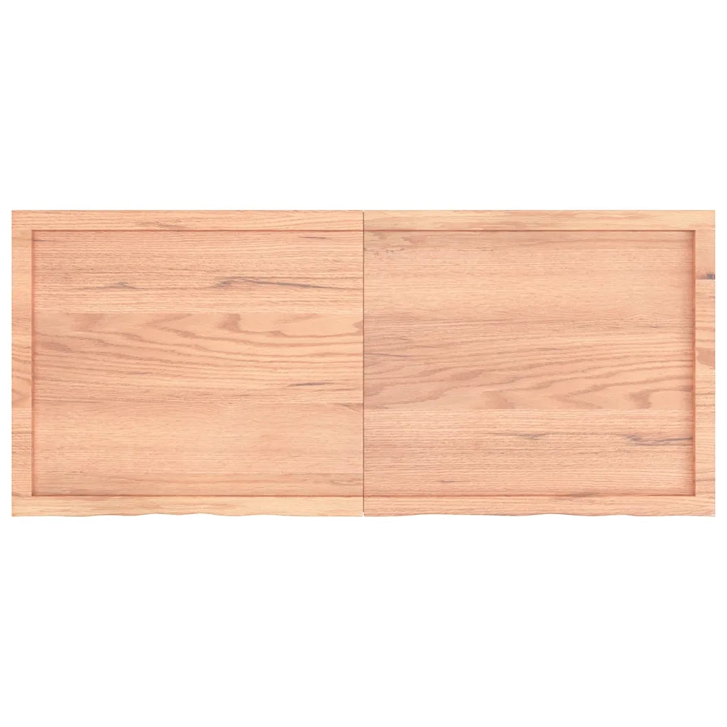 Ripiano Muro Marrone 140x60x(2-4) cm Massello Rovere Trattatocod mxl 95703