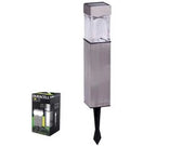 LAMPADA SOLARE LED SQUARE IN SCATOLA SET DA 4 PEZZI  mm.58x58x396,5h.  5 lumen    DURACELL LIGHTING