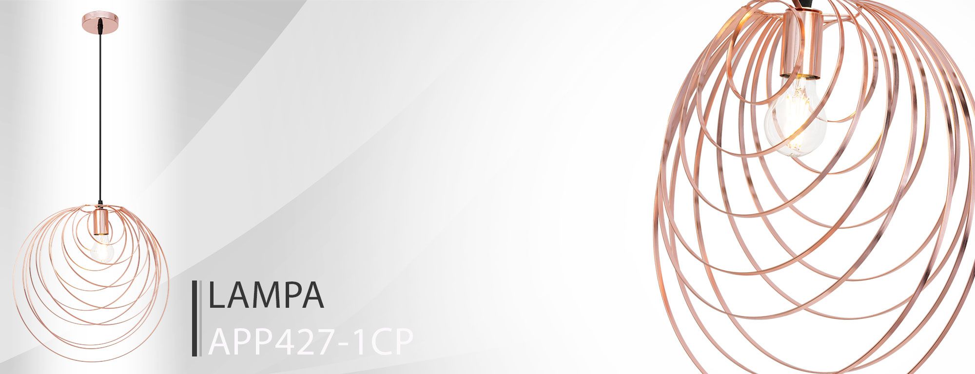 Lampada Da Soffito Geometrico Rose Gold APP427-1CP