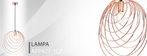 Lampada Da Soffito Geometrico Rose Gold APP427-1CP
