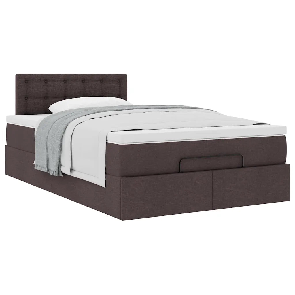 Struttura Letto Pouf con Materasso 80x200 cm in Tessuto 3311611