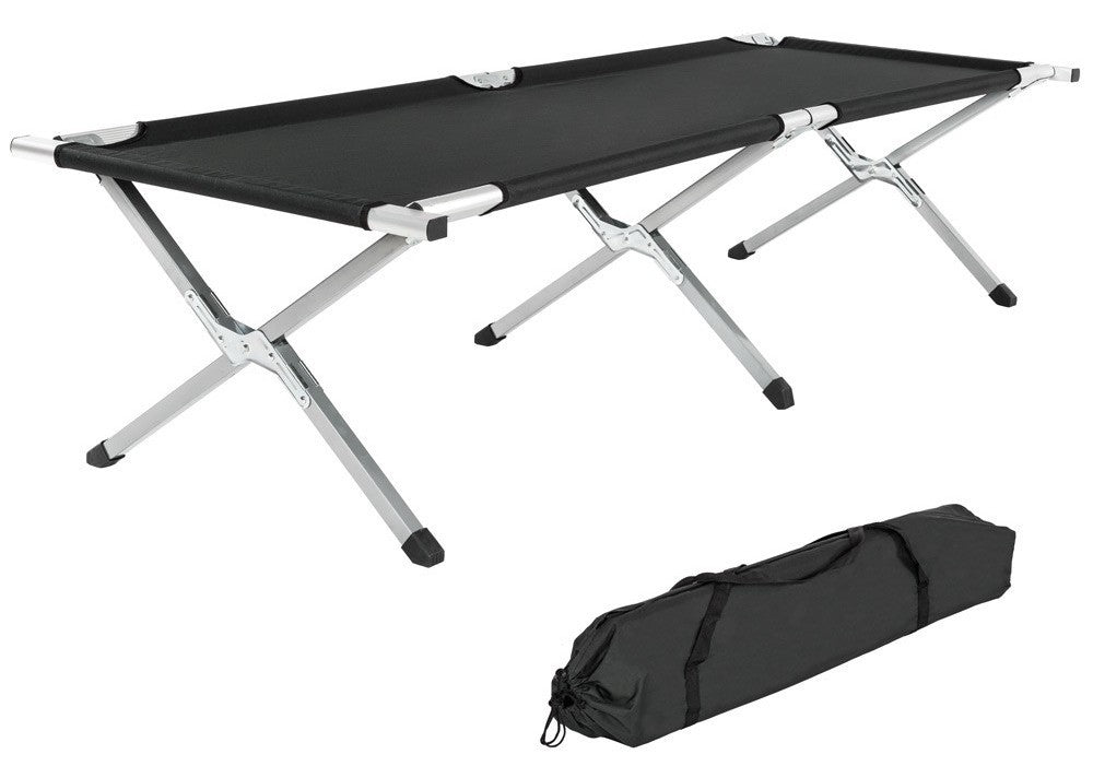 Lettino da campeggio pieghevole XL 190cm + fodera nera 2008036