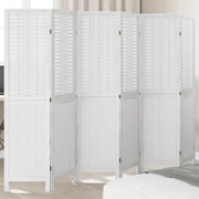 Divisorio Ambienti | Divider per stanze | Paravento 6Pannelli Bianco Legno Massello di Paulownia