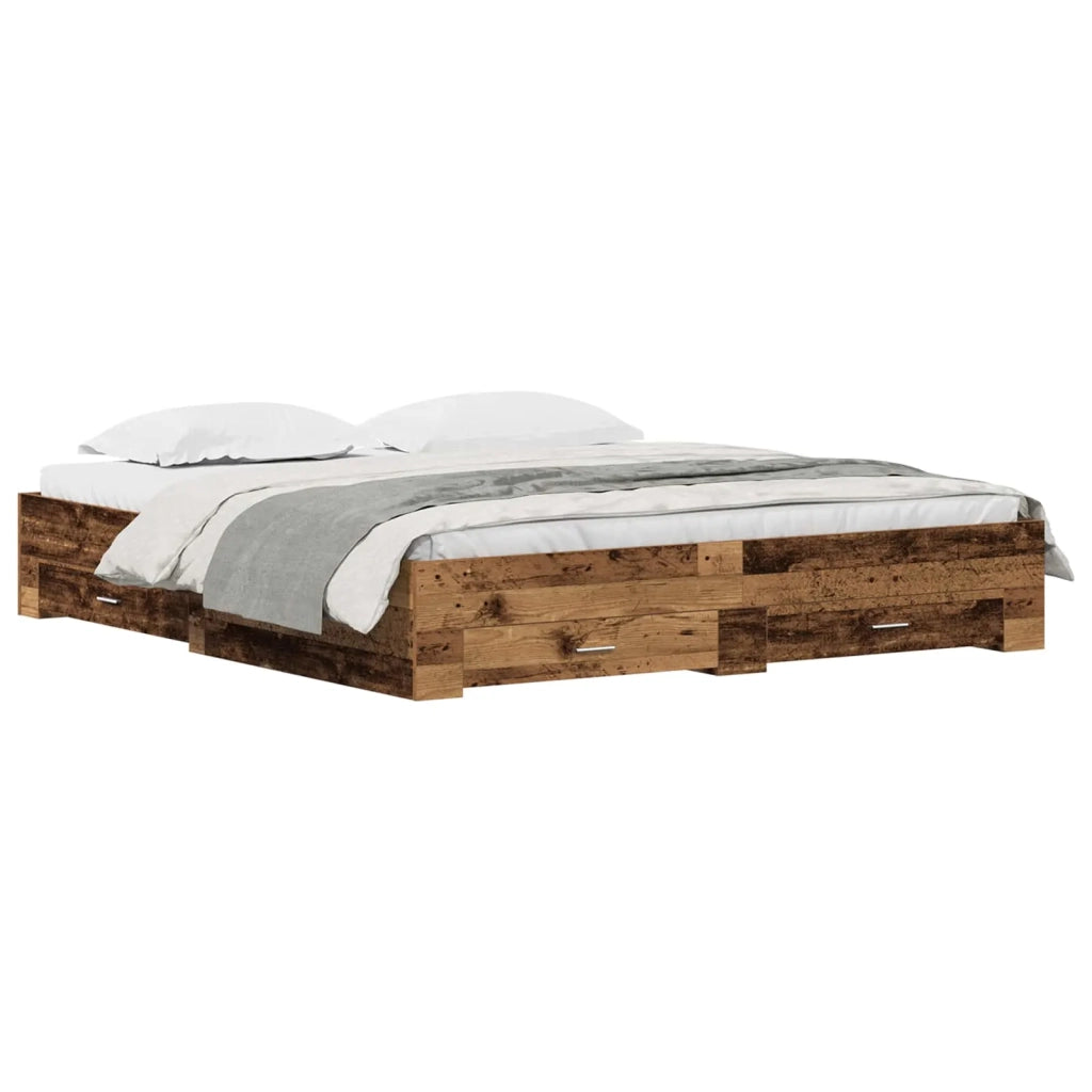 Struttura del letto con cassetto Legno vecchio 180 x 200 cm 3333960