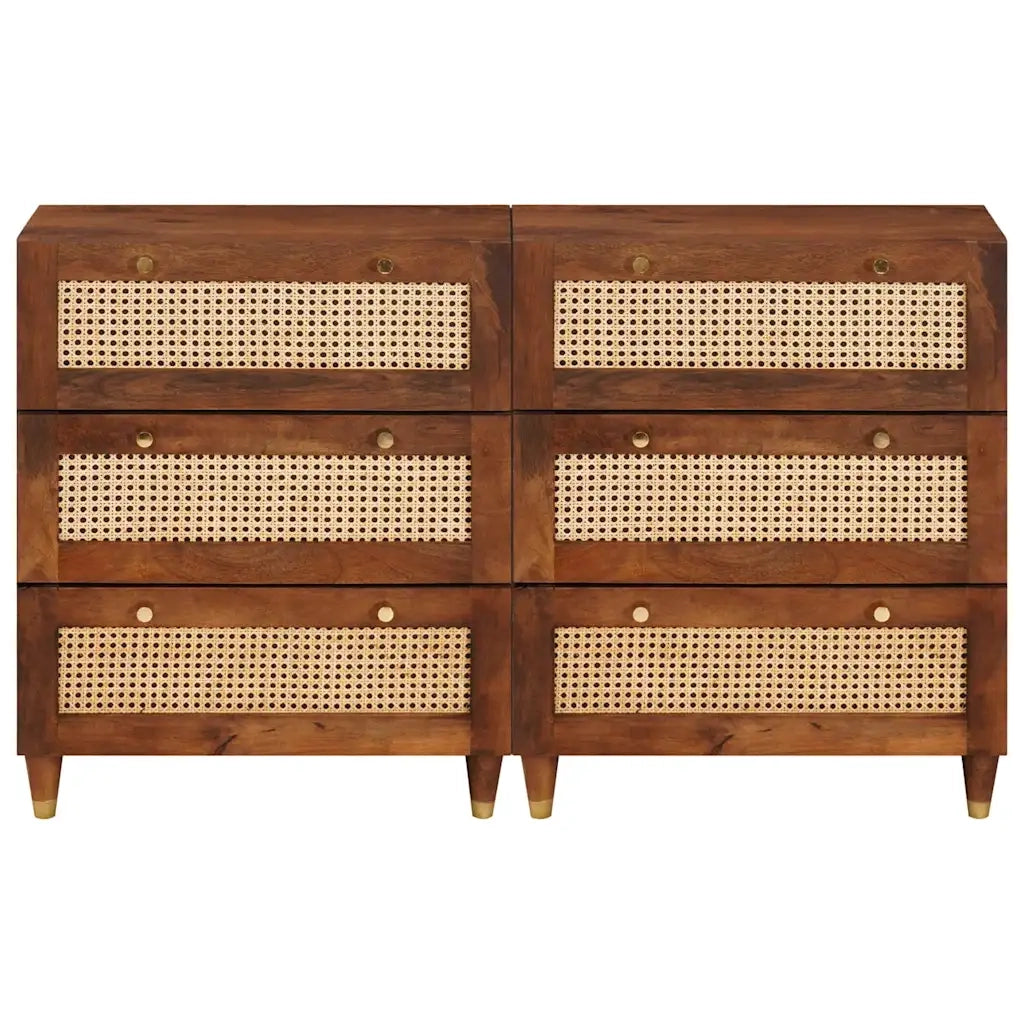 Set di Credenze 2 pcs Marrone 60 x 33,5 x 75 cm 3310169