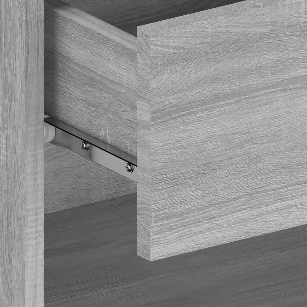 Comodini a Muro 2 pz Grigio Sonoma 816949