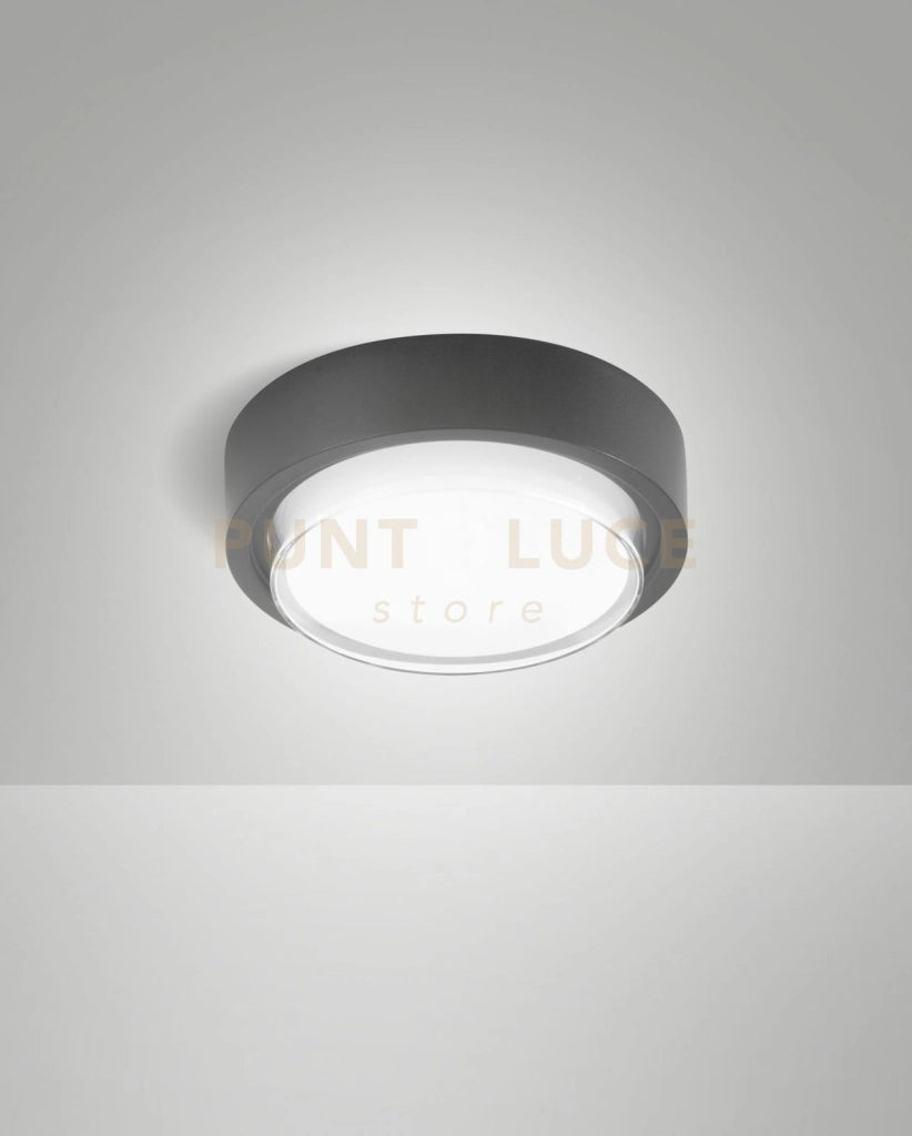 OWEN PLAFONIERA GRIGIO SCURO PER ESTERNO A LED 12W 3000K 1620LM IP65