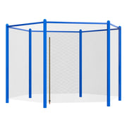 Jumpoo - Rete di sicurezza completa di tubolari in gomma piuma Ricambio per Trampolino Bambini Ø250 cm Blu