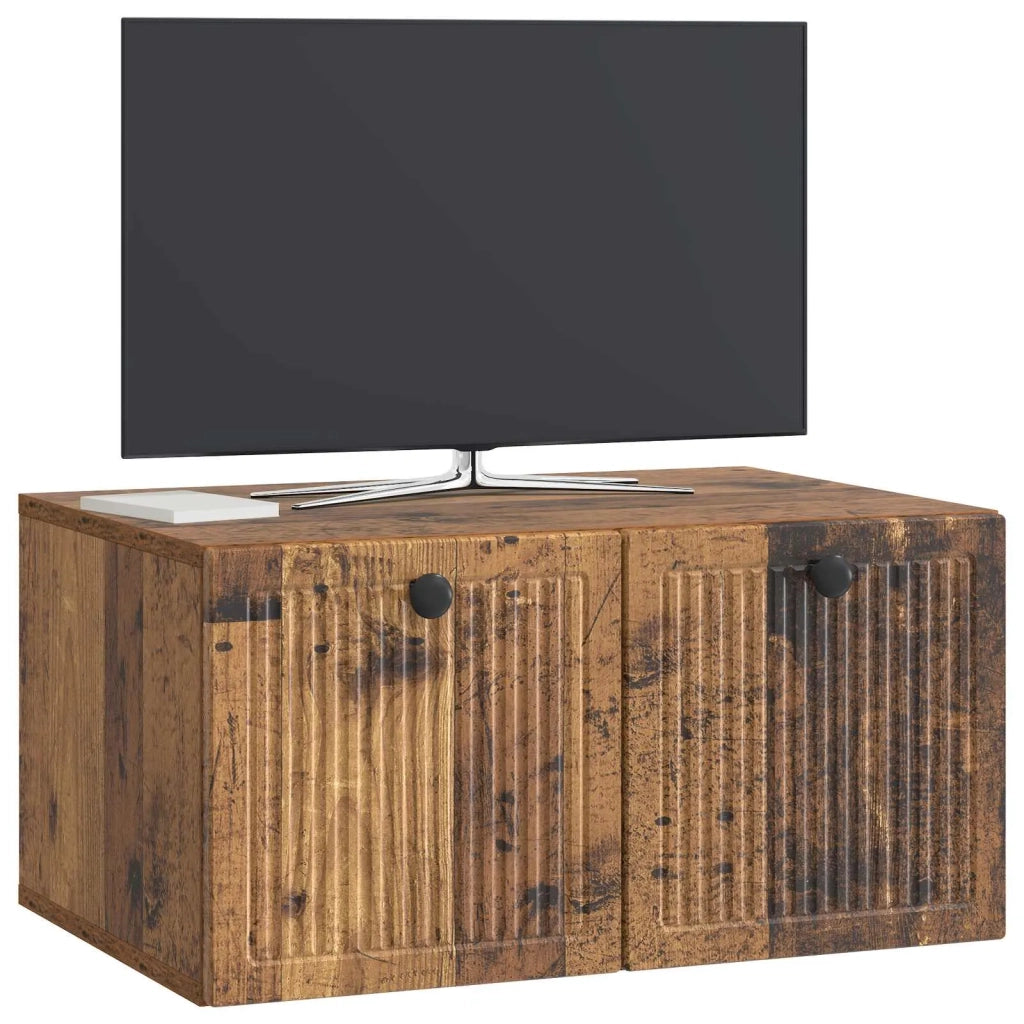 Mobile Porta TV da Muro Legno antico 59,5 x 41 x 30 cm 898003