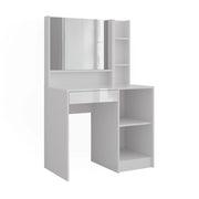 Vicco Tavolo da toeletta Bianco/bianco lucido 89.8 cm 3 parti