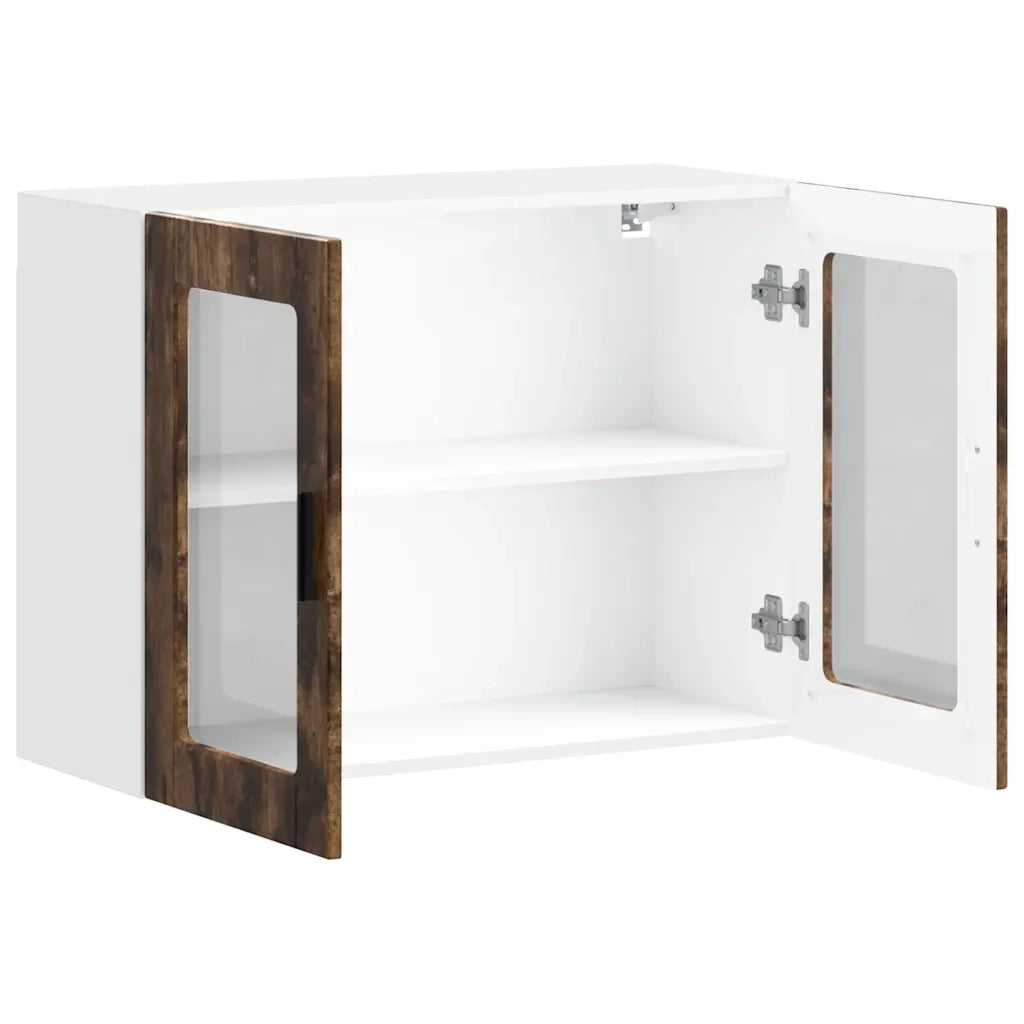 Pensile da Cucina con Porta in Vetro Porto Rovere Fumo 854092