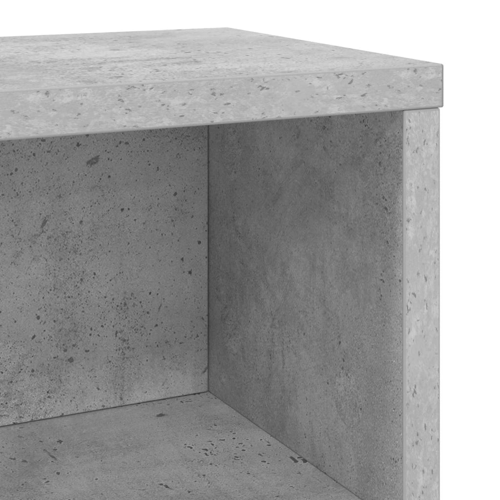 Rack per Stoccaggio CD 4 pz Grigio Cemento 40 x 17 x 17 cm 8012717