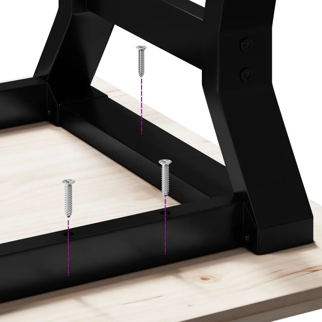Telaio Gambe a Y per Tavolino da Salotto 60x40x38 cm in Acciaio 357920