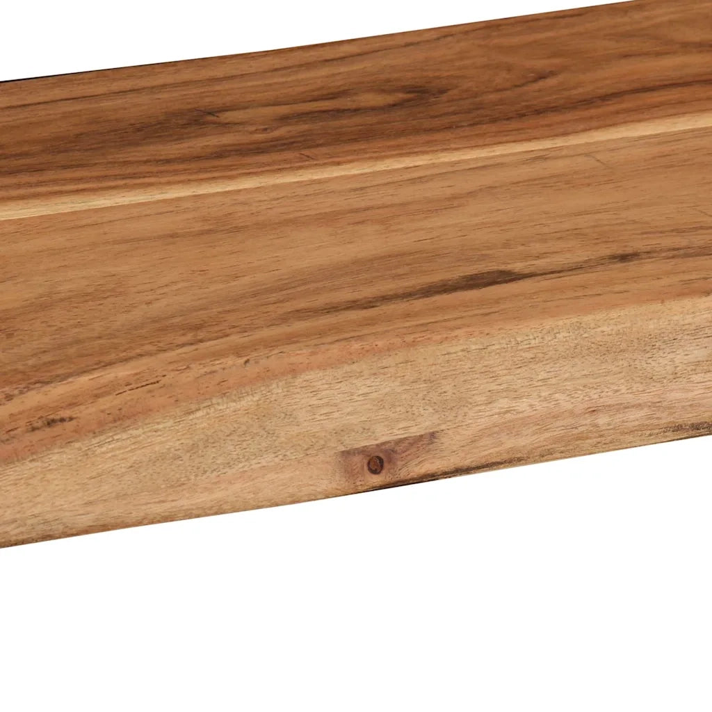 Mensole da Parete 2 pz 60x20x3,5 cm in Legno Massello di Acacia 373625