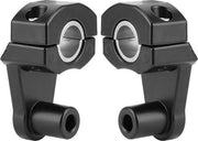Alzanti per Motocicletta 2 UNI 22mm - 28mm Alzanti per Motocicletta Regolabili - Cinghia di Alzamento - Alluminio CNC - Utilizzo Universale.