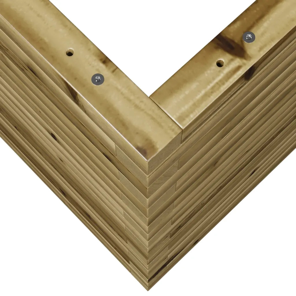 Fioriera | Cassetta per fiori | Vaso da Giardino 90x60x68,5 cm in Legno di Pino Impregnato