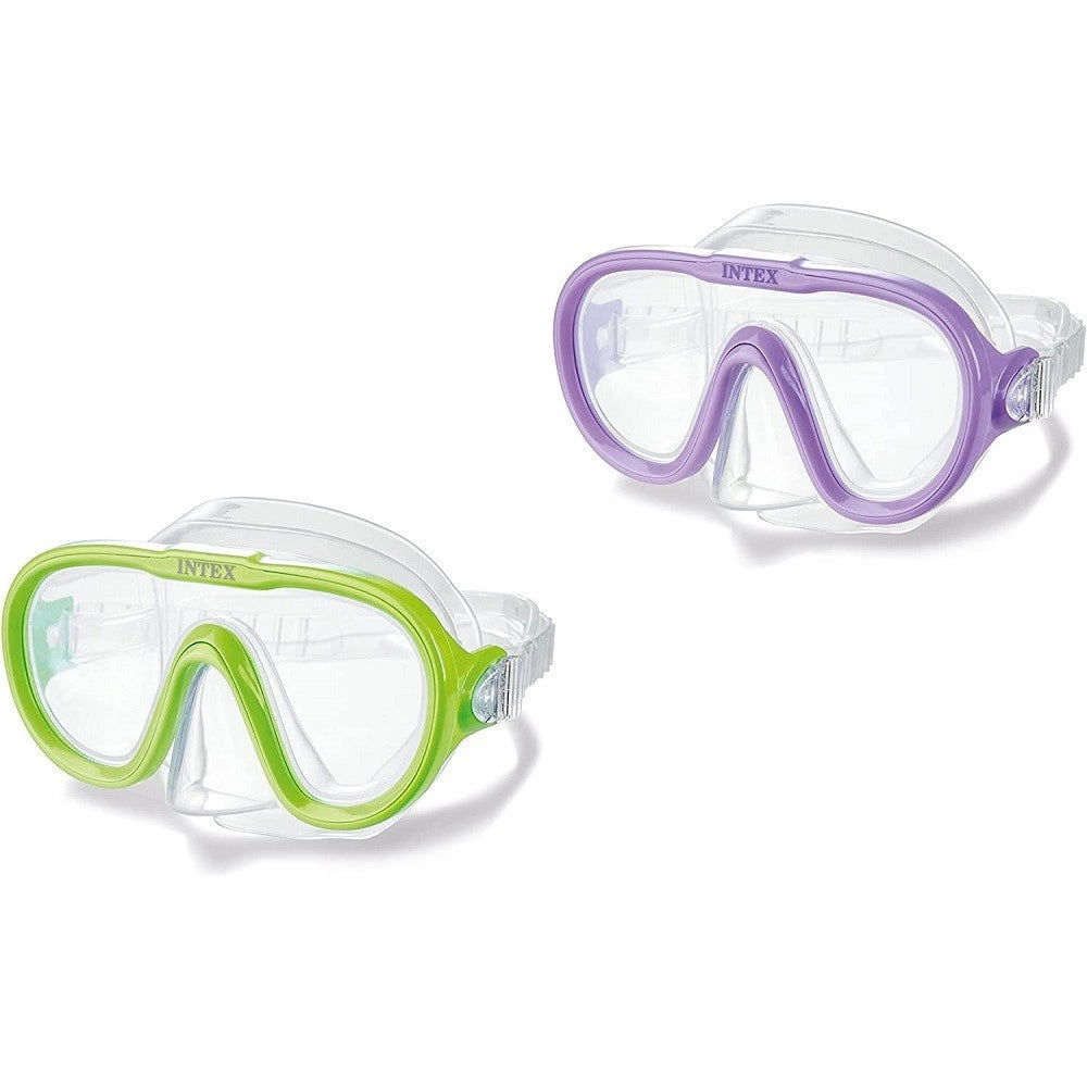 Trade Shop - Maschera Nuoto Bambini Regolabile Lenti In Policarbonato Colori Assortiti 55916 -