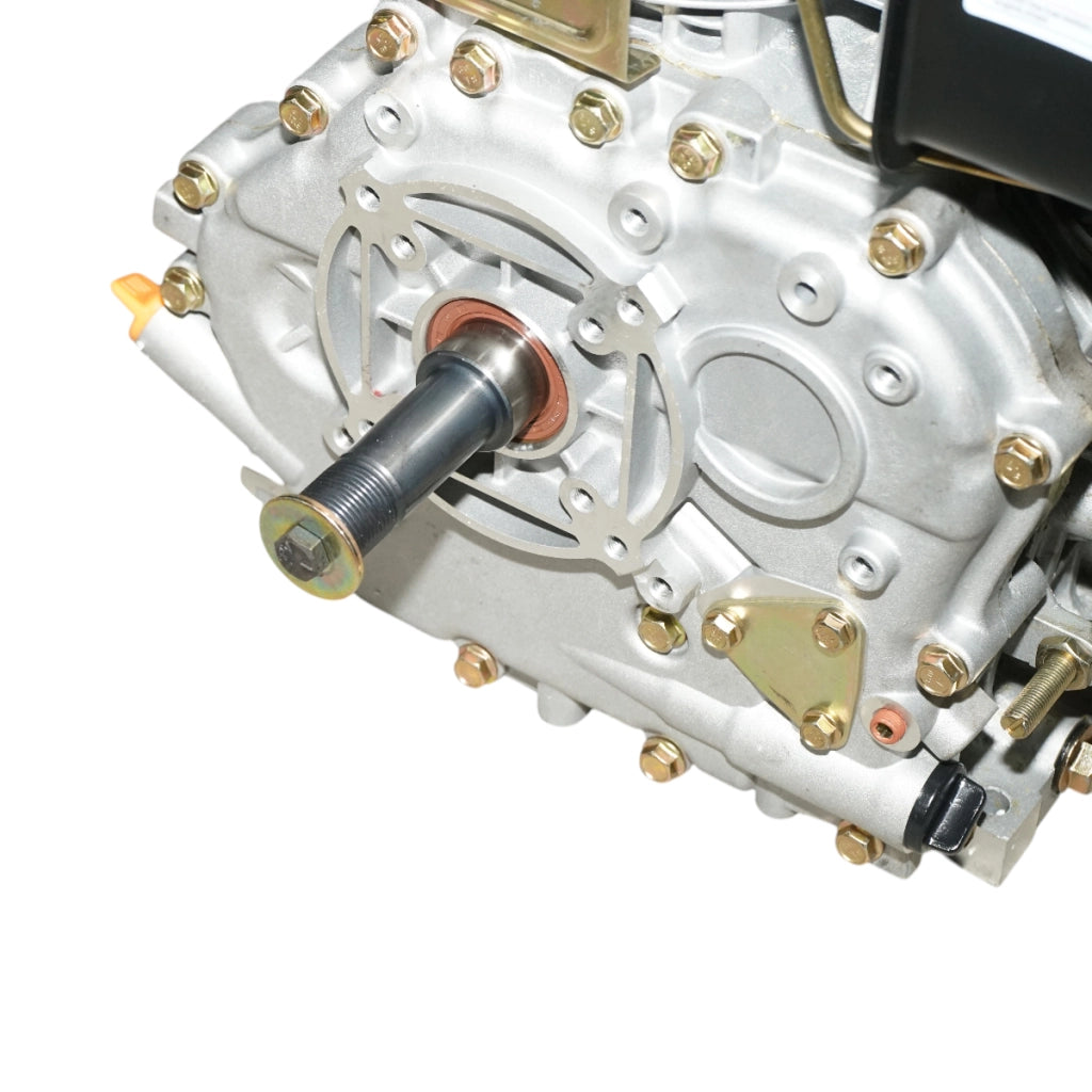 Motore diesel 10CV 186F, 418cc, 3600 giri/min, albero cilindrico filettato 25,4mm, avviamento a strappo