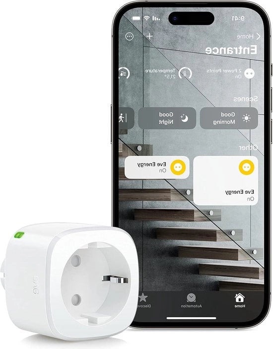 Stekker con App e Controllo vocale 100% privacy compatibile con Home di Apple Alexa Google Home SmartThings - Energy (Matter) Funzionalità opzionali