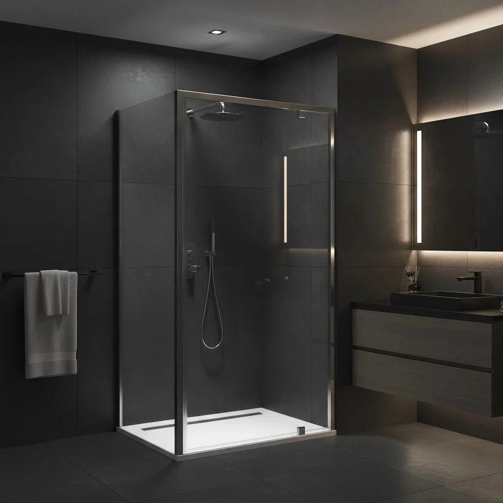 Cabina Doccia Rea Primo Swing 80x90 Chrome