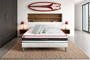Pacchetto letto completo - Materasso 140x200cm + Box spring con doghe (kit) + 2 cuscini + Piumone - Energy