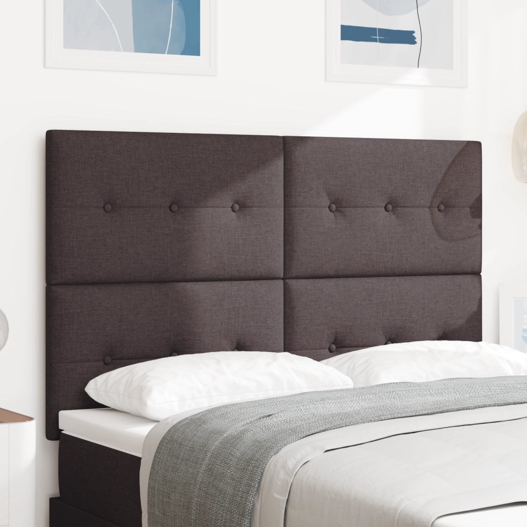 Testata LED  Marrone Scuro 72 cm Tessuto