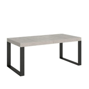 Tavolo allungabile 140/400x90 cm Tecno Premium cashmere gambe antracite
