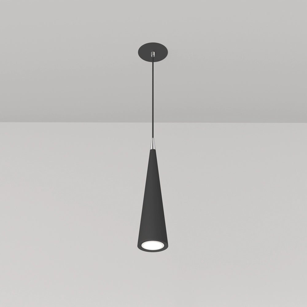 Lampadario A Sospensione Moderno Nevill Metallo Nero 1 Luce Gu10 40W