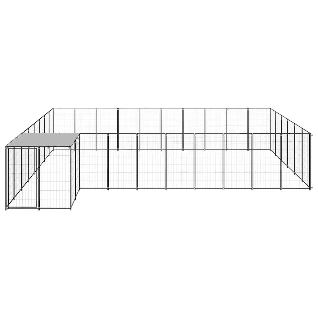 Gabbia per Cani Nera 19,36 mÂ² in Acciaio   cod mxl 52606