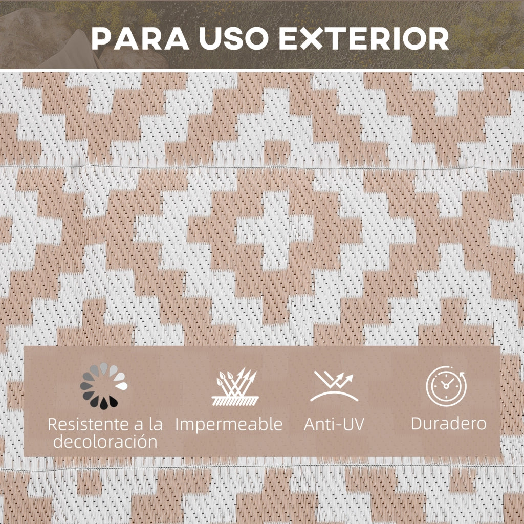 Tappeto Esterno Reversibile ¨C Zephmum ¨C Grigio Bianco 182x274 cm