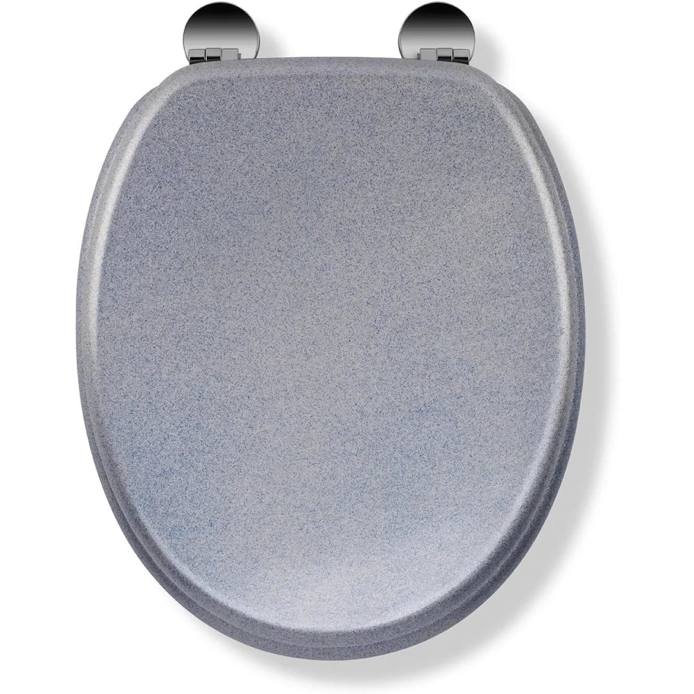 Croydex quarzo always fits never slips sedile wc, legno, blu,