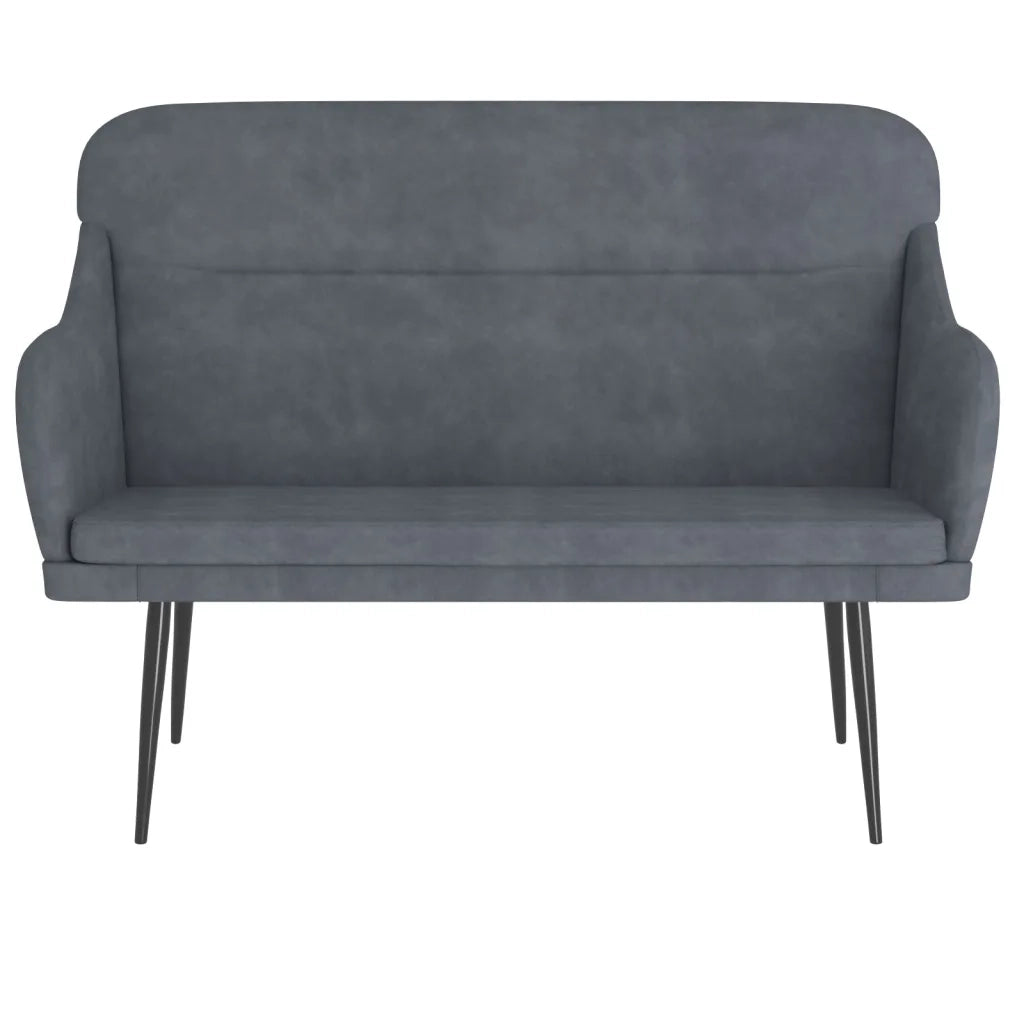 Panca Grigio Scuro 110x76x80 cm in Velluto CFW8761445