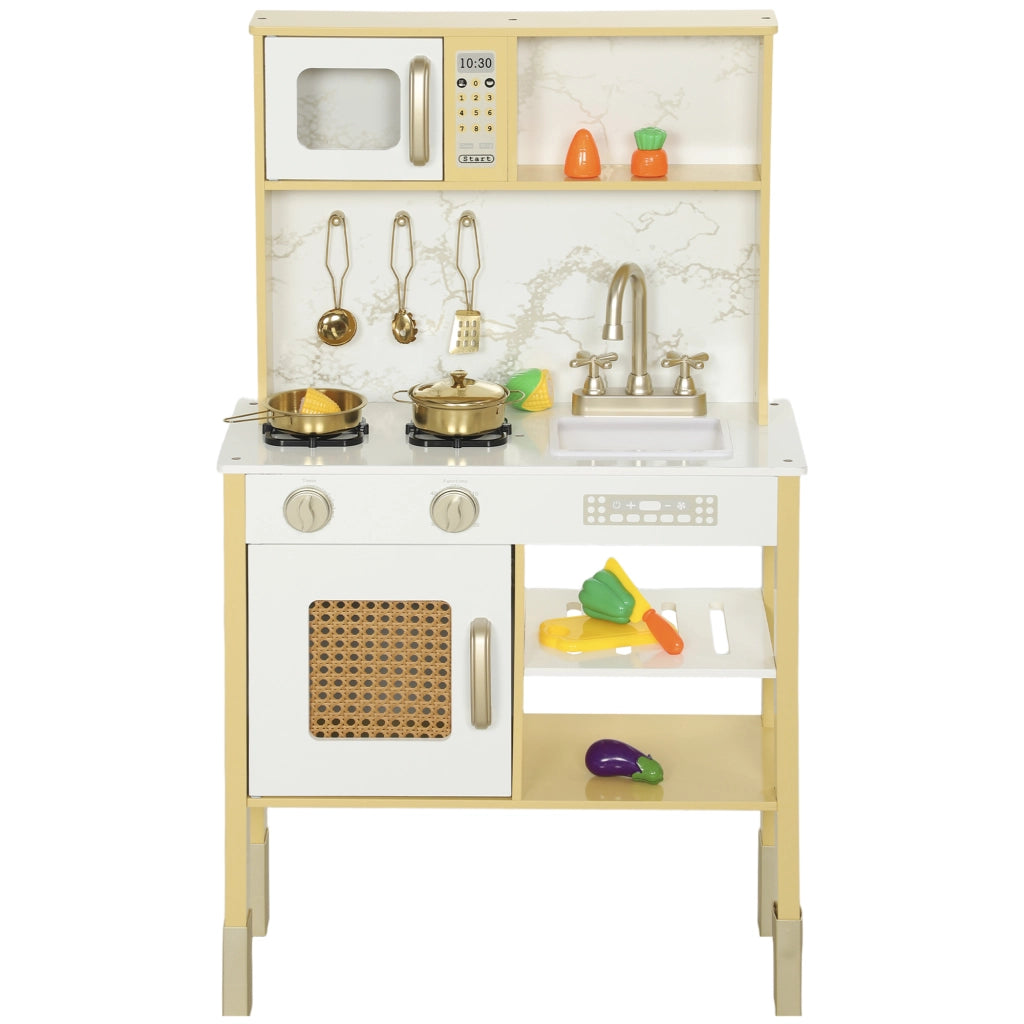 Cucina Giocattolo in Legno con Accessori ¨C zephmum ¨C Naturale