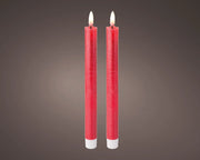 Candela Natalizia in Cera per Uso Interno H 24.5 x 2.2 cm