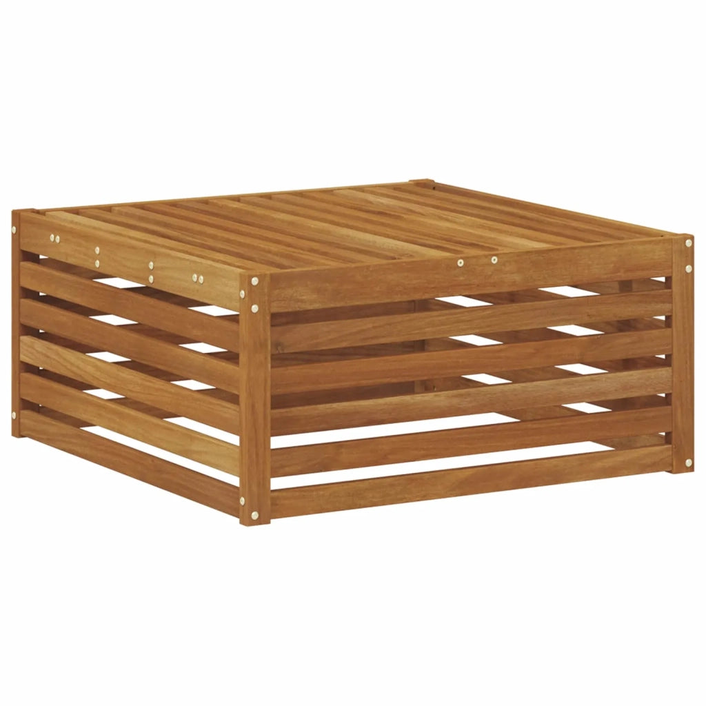 Sedia da giardino-Poggiapiedi da Esterno Naturale 79 x 79 x 37 cm 601194