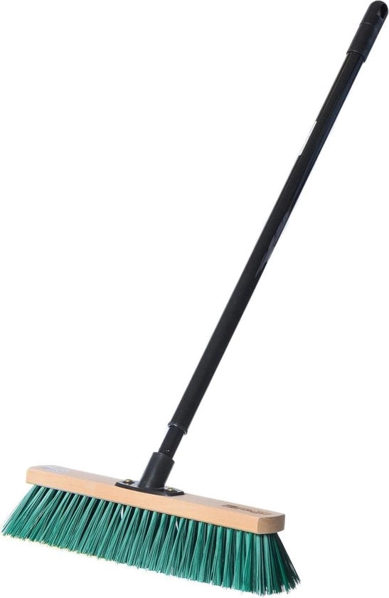 Aspirapolvere 40 cm con manico telescopico regolabile setole di nylon verde