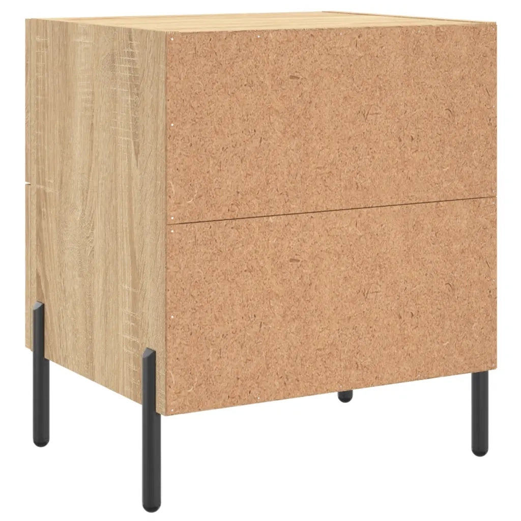vidaXL Comodino Rovere Sonoma 40x35x47,5 cm in Legno Multistrato