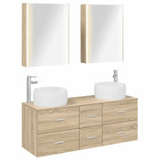 Set di mobili per il bagno 5 pcs Rovere Sonoma 3407049