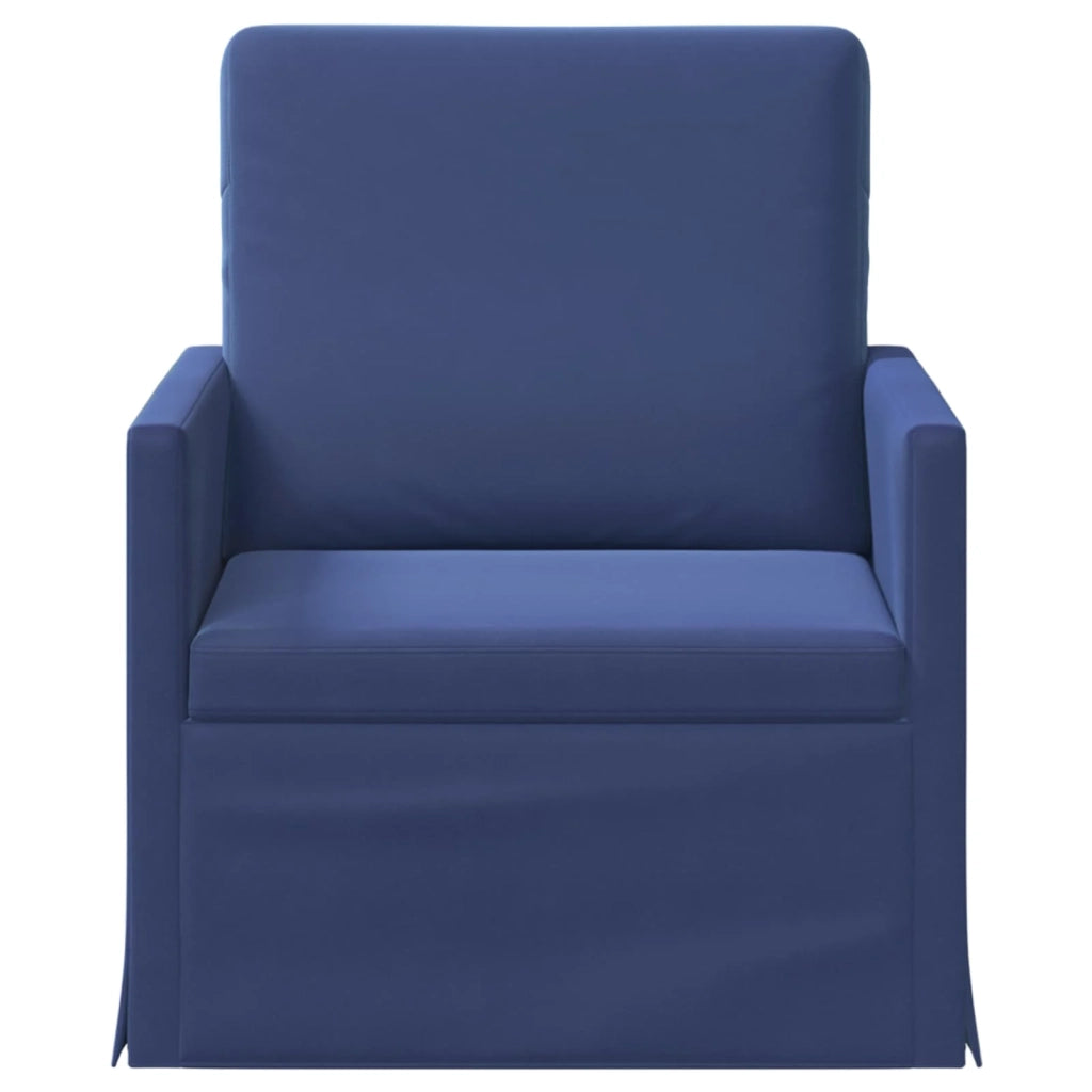 Divano Singolo Blu Polizia 70 x 81 x 82 cm Velluto (V) 42041033