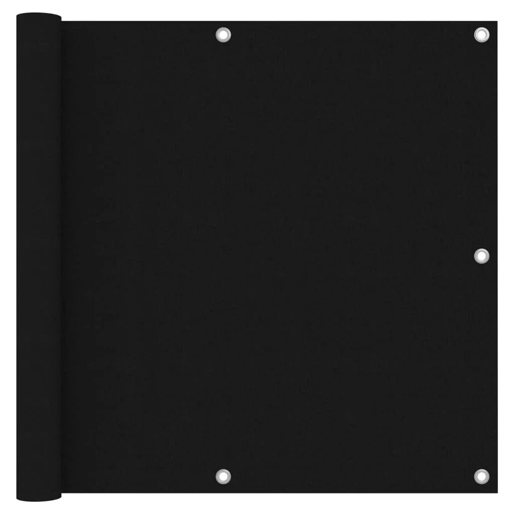 Schermo per balcone schermo per la privacy 90 x 400 cm tessuto Oxford nero 02_0010280