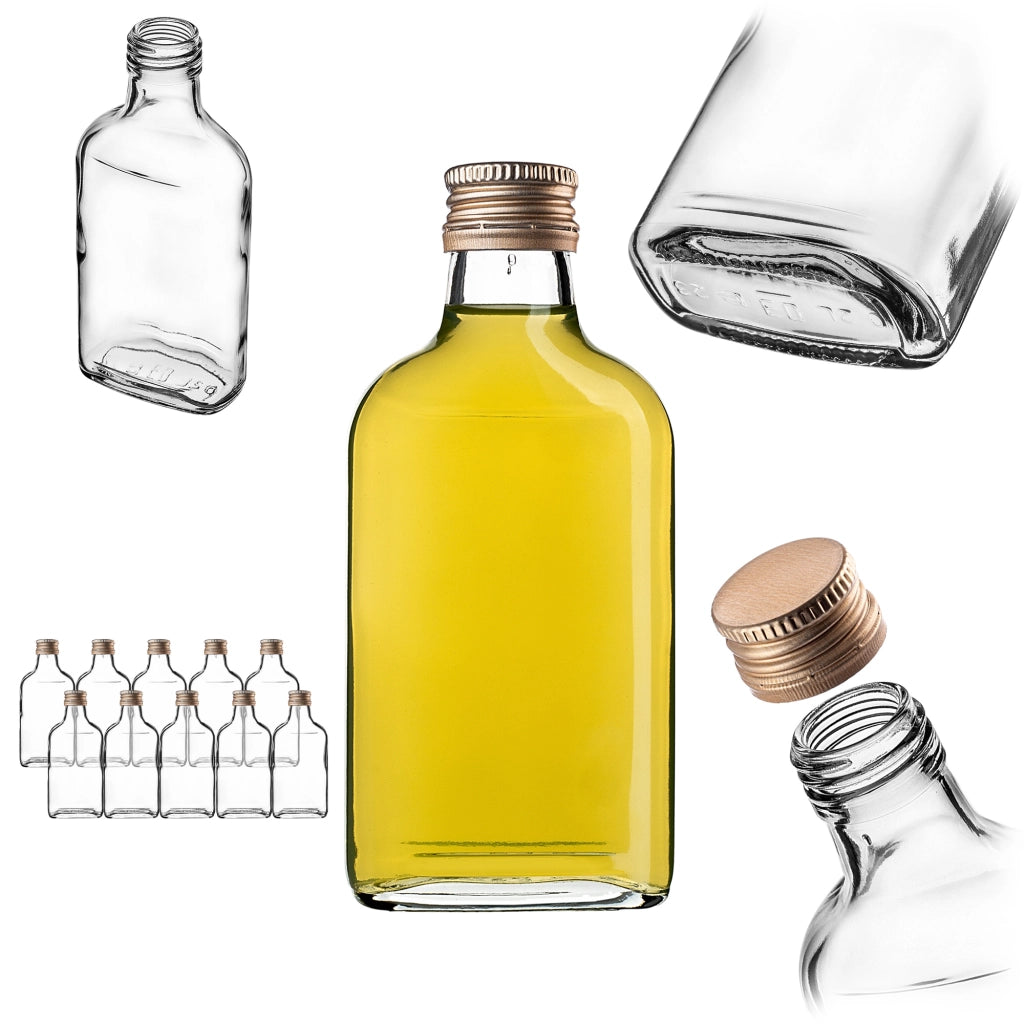 KADAX Butelka piersiówka 200ml BUT200 z zakrętką z