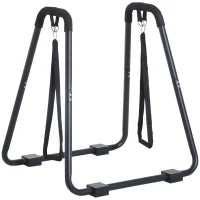 Barre per Dip con Passanti e Maniglie Imbottite, 90x81x92.5 cm, Nero