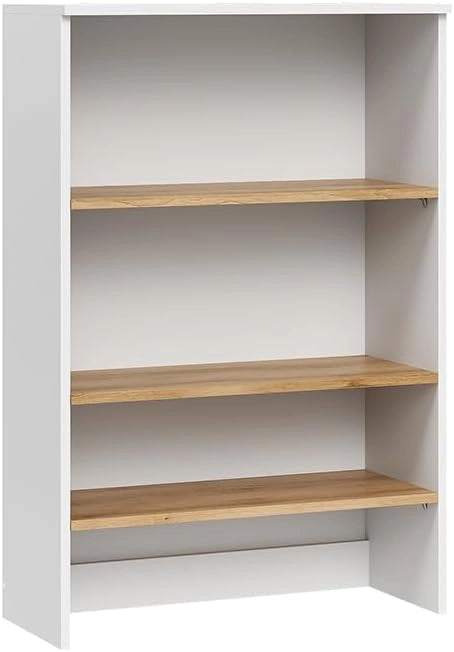 mobile bagno Viktor, Bianco/Artisan, 68 x 100.4 cm con ripiani aperti, da montare a parete per spazio aggiuntivo nel bagno