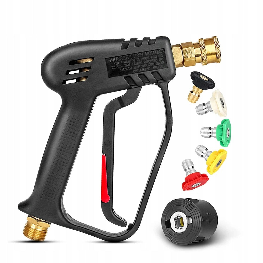 Pistola Alta Pressione con 5 Ugelli + Tubo 10m Click/Click – Compatibile con Idropulitrice Kärcher K2–K7 | Fino a 160