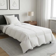 Set Duvet e Cuscino da Letto 3 pz 155 x 220 cm Inverno Bianco 3432842