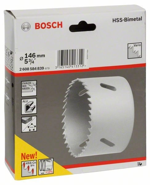 2608584839 - Sega a tazza bimetallica HSS per adattatore standard 146 mm, 5 3/4