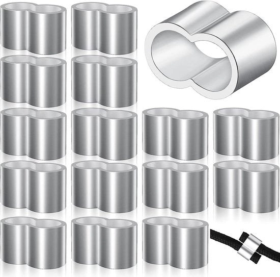 Tasselli di fissaggio 8 mm in alluminio inox per cavo espanso cavo di copertura cavo in gomma (25 pezzi professionali)