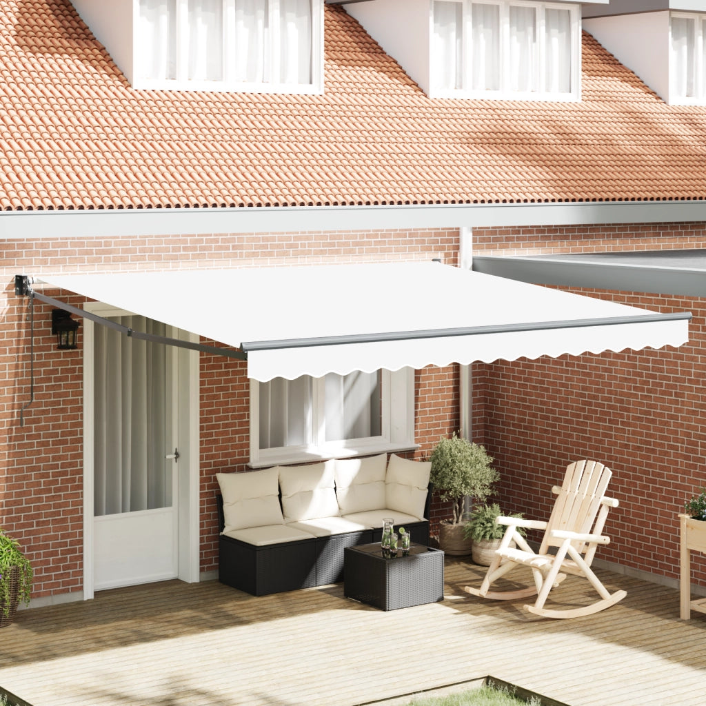 Tenda Retrattile Automatica  Bianca 400x300 cm