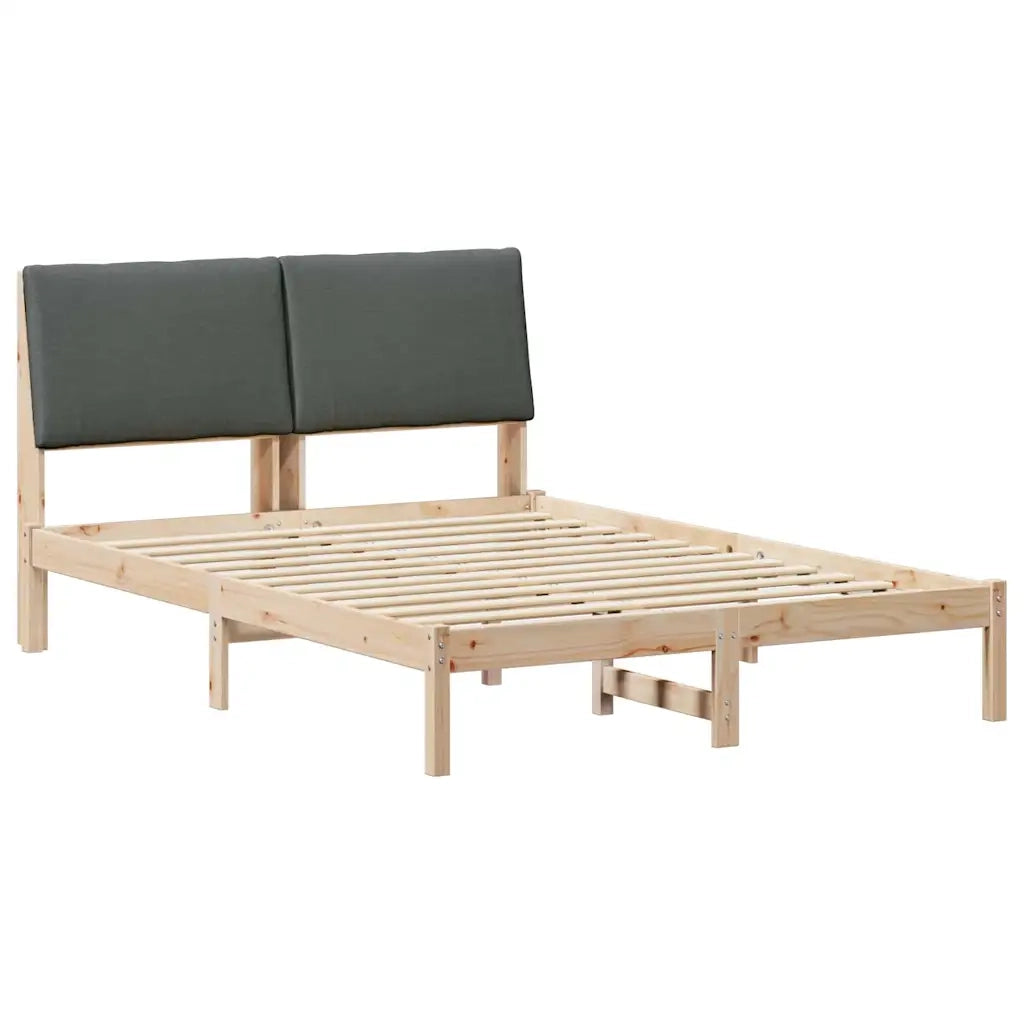 Struttura del letto-Giroletto marrone e grigio scuro 160 x 200 cm 195844