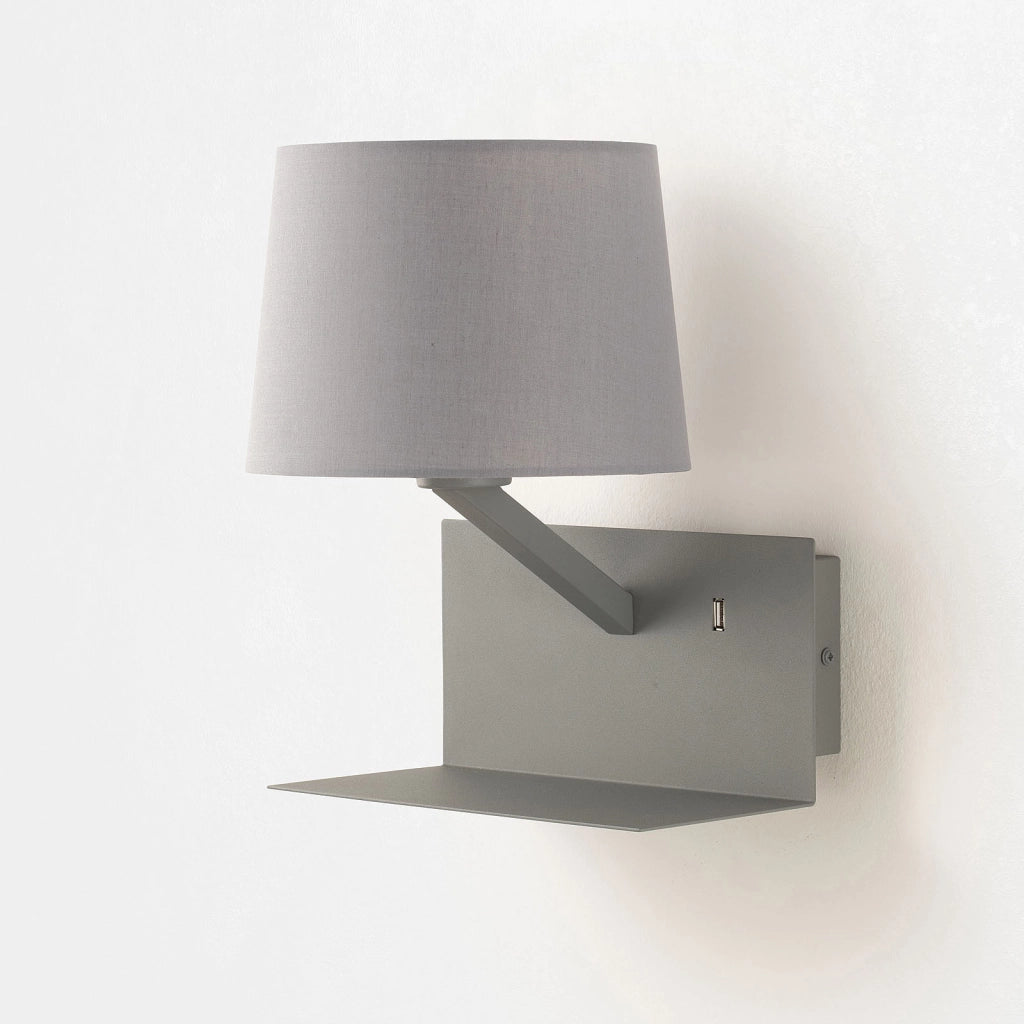 Applique con usb ALIEEN grigio